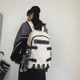 Mayanyan Korean Version of The Campus Harajuku Backpack Print Simple Hundred-Ride Oxford Shoulder Bag Unisex
