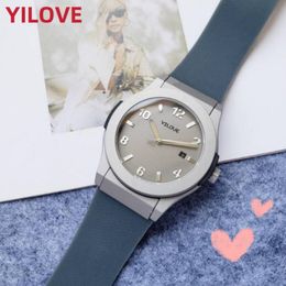 Automatic Mechanical Movement 316 Steel Case Designer Watch 42mm Men Glass Mirror Rubber Strap Clock Waterproof Multi-function Sports Style Wristwatches