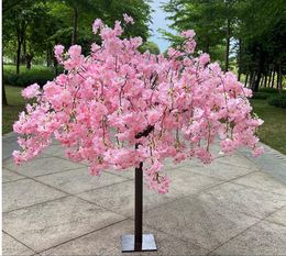 Artificial Cherry Tree Plant Fake Tree Wedding Party Holiday Dining Table Centre Decoration Stage Outdoor Garden Home Decoration