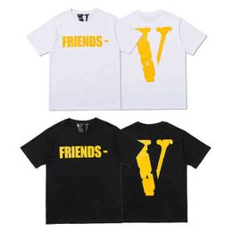 T-shirt Fahion Br Yellow Friend Letter T-hirt Looe Imple Back Large v Hort Leeve Men' and in Ummer
