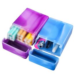 Plast Separera Flip Cover Cigarettfodral Portable Cigarettes Box Cigaret Container Multifunktionell förvaringsbox ZL1165