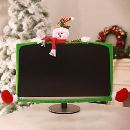 Santa Claus Compute Cover Christmas Snowman PC Cover Merry Christmas Decorations for Home Xmas Navidad Happy Year Noel 201203