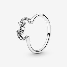 New Brand 925 Sterling Silver Ears Silhouette Puzzle Ring For Women Wedding Rings Fashion Jewelry