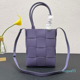 Mini Tote Bag Weave Handbag Purse Genuine Leather Woven Crossbody Bucket Bags Fashion Letter top Handle Adjustable Shoulder Strap High Quality