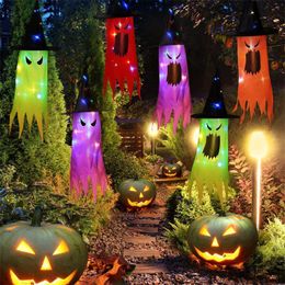 Strings Led Glowing Witch Hat Creative Halloween Light String Hanging Ornament For Home Garden Courtyard Decoration Fairy LightsLED