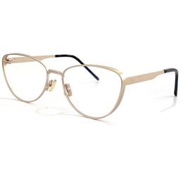 2022 Alloy Oval Wrap Glasses Frame Women Fashion Brand Cat Eye Optical Frame Designer Ornamenta l Luxury Oculos De Grau