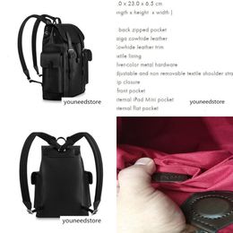 Сумки на плече M50159 Кристофер рюкзак мужски рюкзаки для бизнес -сумки Tote Messenger Сумки с мягкой багажной сумкой для багажа