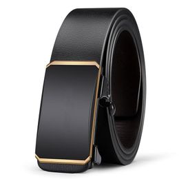 Belts Men Automatic Buckle Belt PU Leather High Quality For Strap Casual Buises JeansBelts