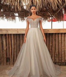 Elegant Mermaid Prom Dresses Sexy Off Shoulder Sleeveless Lace Shiny Sequins Appliques Tulle Lace Train Evening Gowns Plus Size Formal Party Gowns Custom Made