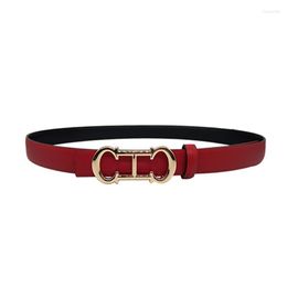 Belts Women Fashion Belt Microfiber 2.5CM Wide Letter Alloy Buckle Solid Cummerbunds Free SizeBelts Fier22