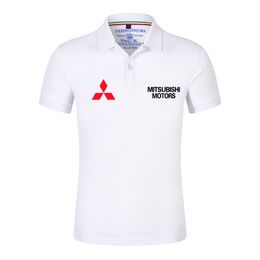 Summer Men of Mitsubishi Car Polo Customise T-shirts Unisex Print Hip Hop Sport Tops Shirts Cotton Fashion 220608
