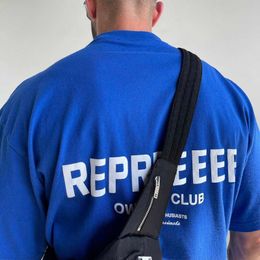 REPRREESENT The Owners Club Letter Printed TEE Short-sleeved T-shirt Fashion Man Women T-shirt BLUE GREEN FZTX173 on Sale