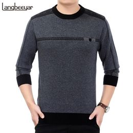 2020 New Fashion Brand Sweater For Mens Pullovers Thick Slim Fit Jumpers Knitwear Wool Autumn Korean Style Casual Mens Clothes LJ200916