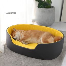 3D Washable Kennel Pet Bed For Dogs Cat House Dog Beds For Large Dogs Pets Products For Puppy Dog Cushion Mat Lounger Bench Sofa 201119