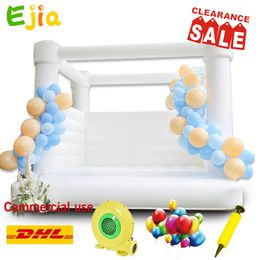 Activities White Bounce House Most popular PVC Inflatable wedding Bouncy Castle Jumping Bed