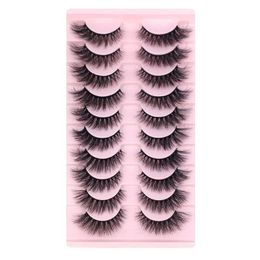 Fluffy Faux 3d Mink Eyelashes natural Rusable Wispy Cat Eye eyelash extension Makeup