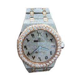 Luxury Man Custom Hip Pop Iced Out Vvs Full Bling Diamonds Men Jewellery Vvs1 Watch Moissanite Diamond Watches