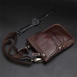 Cobbler Legend New Retro Trend Men Waist Packs For Mobile Phone Money Case For Male Travel Belly Fanny Pack Bag 201118
