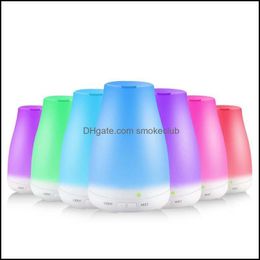 Essential Oil Diffuser Humidifier Aroma 7 Color Led Night Light Trasonic Cool Mist Fresh Air Aromatherapy Drop Delivery 2021 Traviolet Disin