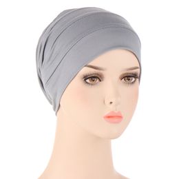 2022 Muslim Underscarf Women Veil Modal Hijab Muslim Women Scarf Turbans Head For Women Women's Hijabs Hijab Caps Hat Islamic