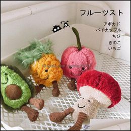 Novelty Items Home Decor Garden Net Red Avocado Pendant Plush Toy Mushroom Stberry Watermelon Key Chain Doll Plant Bag Clothing Accessorie