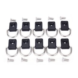 canoeing 10pcs high quality steel canoe kayak D ring outfitting fishing rigging bungee kit accessory