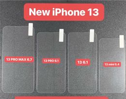 Protetor de tela 2.5D 9h para iPhone 13 XR 11 Pro Max Xs 7 8 Plus Samsung A11 S21 Ultra LG Vidro Temperado Anti-Scratch