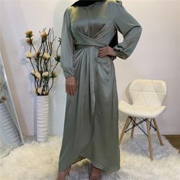 Buy Long Dress Satin Hijab Online 