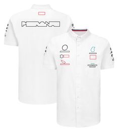 2022F1 T-Shirts Team Shirts Formula 1 Drivers Team Workwear Summer New Racing Fans Outdoor Casual Polo Shirts Team Logo Shirts Workwear Custom