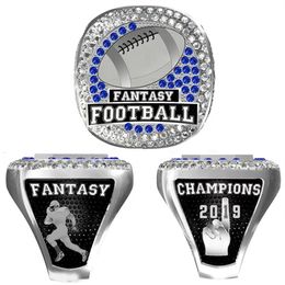 fantasy rings UK - 2021 Whole 2019 fantasy football rings custom championship ring Souvenir Men Fan Brithday Gift Drop 222i