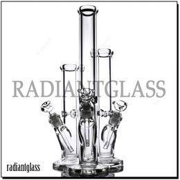 hookahs straight tube bong 9mm thickness glass water pipe bongs three size tall 12/14/18 inch 18.8mm joint bong with 14mm bowl accessories