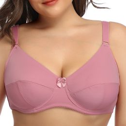 TELIMUSSTO Women Underwire Plus Size Bras 3/4 Coverage Non padded Brassiere Underwear 36 38 40 42-52 C D E F G Cup BH 220511