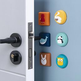 Wall Stickers 2PCS Cartoon Door Rear Anti-collision Silent Pad