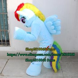 Mascot doll costume High Quality EVA Material Helmet Rainbow Daisy Pony Mascot Costume Movie Props Performance Cartoon Suit Gift 473