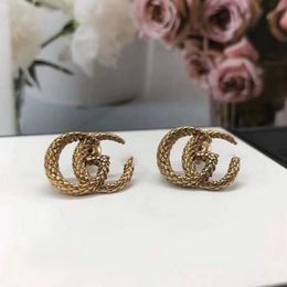 23ss 20color Mixed Simple 18K Gold Plated Luxury Letters Stud 925 Silver Brand Designers Geometric Famous Women Round Crystal Pearl Hoop Earring Jewelry