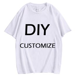 CLOOCL 100 Cotton DIY T shirts 3D Print White T shirts Brand Picture Design Custom Pullovers XS 7XL 220706
