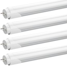 ABD HİSSE T8 G13 LED Ampüller 4 Ayak 22W 6000K Soğuk Beyaz Tüp Işıklar 4FT Buzlu Kapak Floresan Ampul Balast Bypass Çift Uçlu Güç