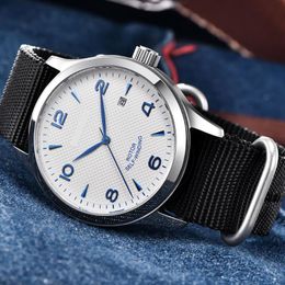 Wristwatches 42mm Mechanical Custom Sterile Dial Sapphire Glass Miyota 8215 Seagull Military Men's Watch Sports Design LeatherWristwatch