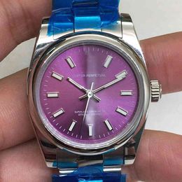 Luxury Mens Mechanical Watch Automatic Log Purple Table 31 Brand Wristwatch Vjwx