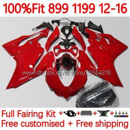 OEM Fairings For DUCATI Panigale 899S 1199S 899-1199 12-16 Bodywork 164No.4 899 1199 S R 12 13 14 15 16 899R 1199R 2012 2013 2014 2015 2016 Injection Bodys factory red