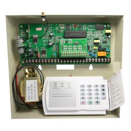 metal boxes for sale UK - Alarm Systems Factory Sale Metal Box Security Home PSTN System 8 16 Wired And 16 Wireless Zones Link To Smoke Detector PIR Motion Detect