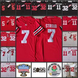 NCAA Ohio State Buckeyes Stitched Football Jersey 7 Dwayne Haskins Jr. 5 Garrett Wilson 11 Jaxon Smith-Njigba 32 TreVeyon Henderson Jerseys 7 C.J. Stroud Jerseys