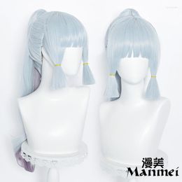 Other Event & Party Supplies Game Genshin Impact Kamisato Ayaka Cosplay Wig Silver Blue Hair Synthetic Wigs High Temperature Soft Silk