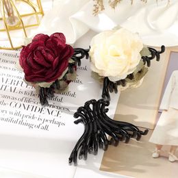 Flower Crab Hair Women Summer Ponytail Hairpins Hair Clip Claw For Girls Fashion Accessories Gifts