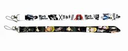 Factory Price 100 Pieces Black Butler Cartoon Anime Lanyard Keychain Neck Strap Key Camera ID Phone String Pendant Badge Party Gift Accessories Wholesale