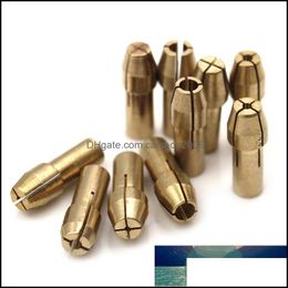 Other Household Sundries Home Garden 10Pcs Brass Chuck 0.5-3.2Mm Electric Drill Bit Holder Mini Metal Fittings Copper Central Drop Deliver