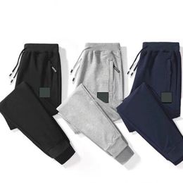 Mens Track Pants Joggers Sports Trouse tröja med Budge Letters DrawString Justera Outwears Capris Terry Street Long Pant