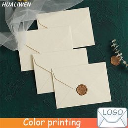 10pcslot Retro White Western for Wedding Party Invitation Greeting Cards Gift lopes Customized 220711