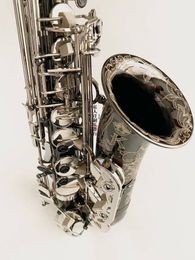 New Germany JK SX90R Keilwerth Saxophone Black Nickel Sier Alloy Alto Sax Brass Musical Instrument With Case Mouthpiece