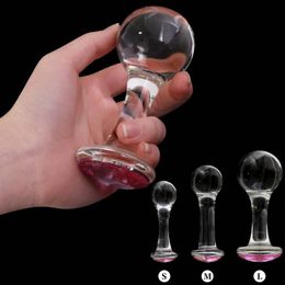 Huge Crystal Glass Anal Plug Vaginal G-spot Stimulation sexy Toys For Men Women Lesbian Gay Anus Dildo Adult Masturbator